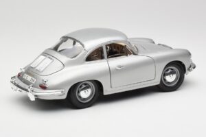 Porsche 356B Ezüst Bburago 1:18 3021-M1 Fém – 3. kép a 8-ből