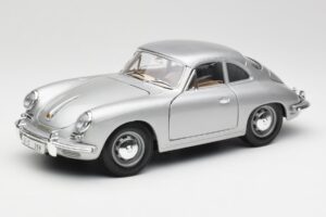 Porsche 356B Ezüst Bburago 1:18 3021-M1 Fém