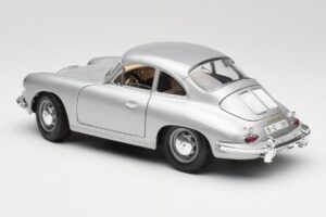 Porsche 356B Ezüst Bburago 1:18 3021-M1 Fém – 7. kép a 8-ből
