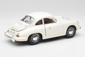 Porsche 356B Fehér Bburago 1:18 3021-M3 Fém – 3. kép a 8-ből