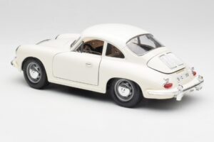 Porsche 356B Fehér Bburago 1:18 3021-M3 Fém – 7. kép a 8-ből