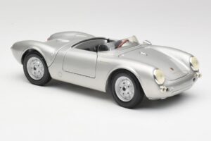 Porsche 550 A Spyder Ezüst Maisto 1:18 50314 Fém – 6. kép a 8-ből