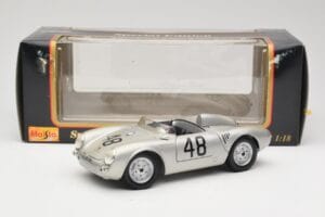 Porsche 550A Spyder #48 Sports Prototype 1955 Maisto 1:18 50341 Fém – 8. kép a 8-ből
