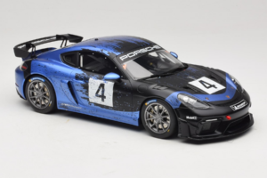 Porsche 718 Cayman GT4 RS Clubsport Fekete Kék Otto 1:18 OT469 Gyanta – 4. kép a 6-ből