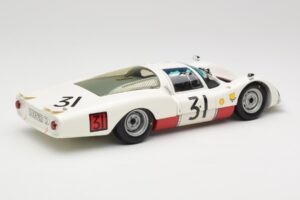 Porsche 906 LH #31 H. Herrmann / H. Linge Porsche System Engineering 24 Hours of Le Mans 1966 Minichamps 1:18 100666131 Fém – 3. kép a 8-ből
