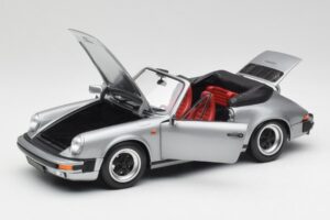 Porsche 911 930 Carrera 3.2 Kabrió Szürke Metál Minichamps 1:18 100063034 Fém – 2. kép a 8-ből