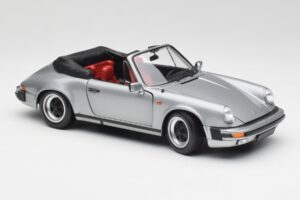 Porsche 911 930 Carrera 3.2 Kabrió Szürke Metál Minichamps 1:18 100063034 Fém – 6. kép a 8-ből