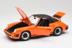 Porsche 911 930 Carrera 3.2 Targa Narancs Minichamps 1:18 100063064 Fém – 2. kép a 8-ből