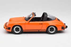 Porsche 911 930 Carrera 3.2 Targa Narancs Minichamps 1:18 100063064 Fém – 4. kép a 8-ből