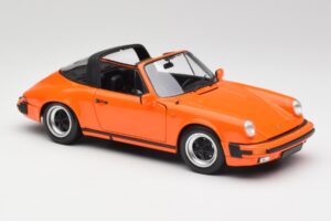 Porsche 911 930 Carrera 3.2 Targa Narancs Minichamps 1:18 100063064 Fém – 6. kép a 8-ből