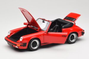 Porsche 911 930 Carrera 3.2 Cabriolet Guards Red Minichamps 1:18 110063030 Fém – 2. kép a 8-ből