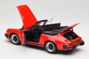 Porsche 911 930 Carrera 3.2 Cabriolet Guards Red Minichamps 1:18 110063030 Fém – 5. kép a 8-ből