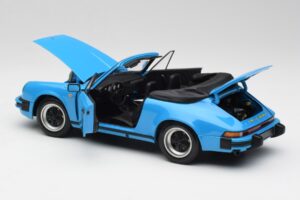 Porsche 911 930 Carrera Kabrió Kék Minichamps 1:18 100063032 Fém – 5. kép a 8-ből