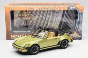 Porsche 911 930 Turbo Targa Zöld Metál Norev 1:18 187526 Fém – 10. kép a 10-ből