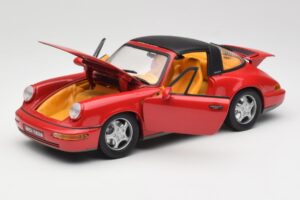 Porsche 911 964 Carrera 2 Targa Piros Anson 1:18 30305-W Fém – 2. kép a 8-ből