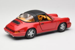 Porsche 911 964 Carrera 2 Targa Piros Anson 1:18 30305-W Fém – 3. kép a 8-ből