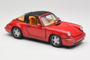 Porsche 911 964 Carrera 2 Targa Piros Anson 1:18 30305-W Fém – 6. kép a 8-ből