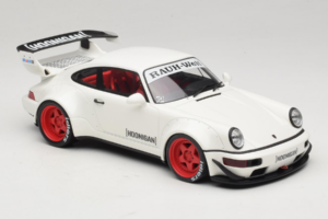 Porsche 911 964 RWB Hoonigan Fehér GT Spirit 1:18 GT732 Gyanta – 4. kép a 6-ből