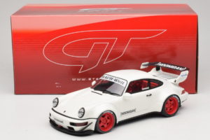 Porsche 911 964 RWB Hoonigan Fehér GT Spirit 1:18 GT732 Gyanta – 6. kép a 6-ből
