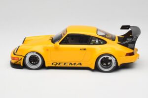 Porsche 911 964 RWB Keema Yellow GT Spirit 1:18 GT492 Gyanta – 3. kép a 6-ből