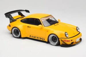 Porsche 911 964 RWB Keema Yellow GT Spirit 1:18 GT492 Gyanta – 4. kép a 6-ből