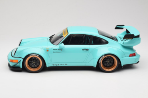Porsche 911 964 RWB Tiffany GT Spirit 1:12 GT951 Gyanta – 3. kép a 6-ből