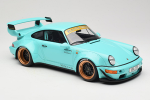 Porsche 911 964 RWB Tiffany GT Spirit 1:12 GT951 Gyanta – 4. kép a 6-ből