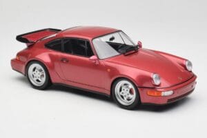 Porsche 911 964 Turbo Piros Minichamps 1:18 155069102 Fém – 4. kép a 6-ből
