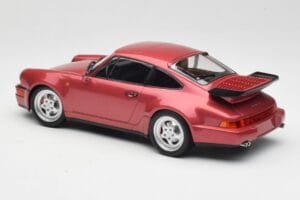 Porsche 911 964 Turbo Piros Minichamps 1:18 155069102 Fém – 5. kép a 6-ből