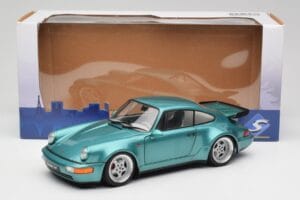 Porsche 911 964 Turbo Wimbledon Green Metallic Solido 1:18 S1803407 Fém – 8. kép a 8-ből