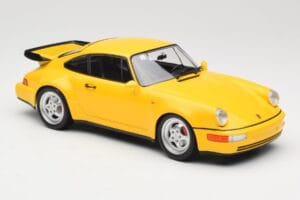 Porsche 911 964 Turbo Sárga Minichamps 1:18 155069100 Fém – 4. kép a 6-ből