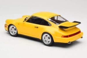 Porsche 911 964 Turbo Sárga Minichamps 1:18 155069100 Fém – 5. kép a 6-ből