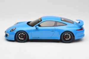 Porsche 911 991 Carrera 4S Aerokit Kék GT Spirit 1:18 GT085 Gyanta – 3. kép a 6-ből