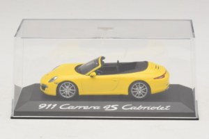 Porsche 911 991 Carrera 4S Kabrió Sárga Minichamps 1:43 WAP0201120C Fém – 4. kép a 5-ből