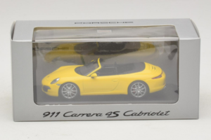 Porsche 911 991 Carrera 4S Kabrió Sárga Minichamps 1:43 WAP0201120C Fém – 5. kép a 5-ből