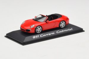 Porsche 911 991 Carrera Kabrió Piros Minichamps 1:43 WAP0200120C Fém – 2. kép a 4-ből