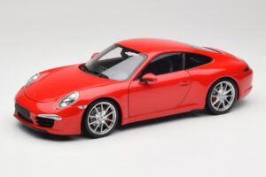 Porsche 911 991 Carrera S Guards Piros Minichamps 1:18 100061020 Fém