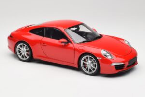 Porsche 911 991 Carrera S Guards Piros Minichamps 1:18 100061020 Fém – 6. kép a 8-ből