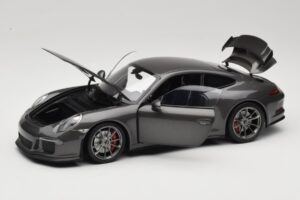 Porsche 911 991 GT3 Grey Metallic Minichamps 1:18 110062720 Fém – 2. kép a 8-ből
