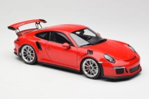 Porsche 911 991 GT3 RS Guards Piros Ezüst Felnik AUTOart 1:18 78165 Fém – 6. kép a 8-ből