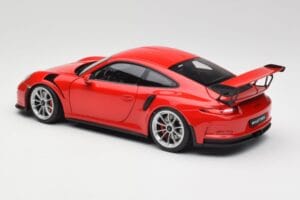 Porsche 911 991 GT3 RS Guards Piros Ezüst Felnik AUTOart 1:18 78165 Fém – 7. kép a 8-ből