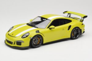 Porsche 911 991.1 GT3 RS Lizard Green & Stripes Minichamps 1:18 155066224 Fém