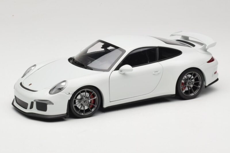 Porsche 911 991 GT3 Fehér Ezüst Felnikkel Minichamps 1:18 113062721 Fém