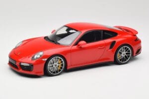 Porsche 911 991 Turbo S Guards Red Minichamps 1:18 110067122 Fém