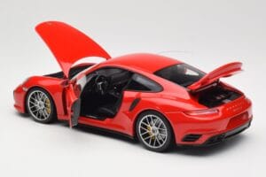 Porsche 911 991 Turbo S Guards Red Minichamps 1:18 110067122 Fém – 5. kép a 8-ből