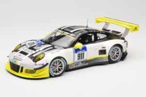 Porsche 911 991.1 GT3 R #911 Manthey Racing N. Tandy / E. Bamber 24h Nurburgring 2016 Minichamps 1:18 155166911 Fém