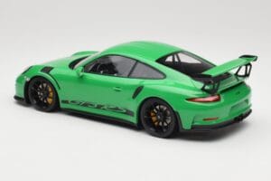 Porsche 911 991.1 GT3 RS Zöld Fekete Felnik Minichamps 1:18 153066228 Fém – 5. kép a 6-ből