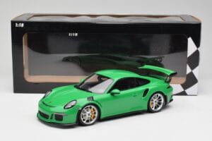 Porsche 911 991.1 GT3 RS Lizard Zöld & Ezüst Felnik Minichamps 1:18 153066229 Fém – 6. kép a 6-ből