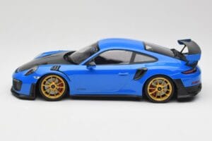 Porsche 911 991.2 GT2 RS Kék Arany Felnikkel Minichamps 1:18 155068302 Fém – 3. kép a 6-ből