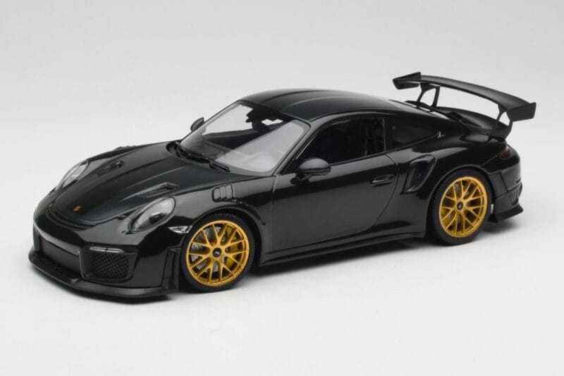 Porsche 911 991.2 GT2 RS Zöld Weissach Package Arany Felnik Minichamps 1:18 155068306 Fém